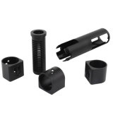 De mecanizado CNC anodizado de aluminio de acero al carbono Carbonitriding Accesorios Auto óxido negro